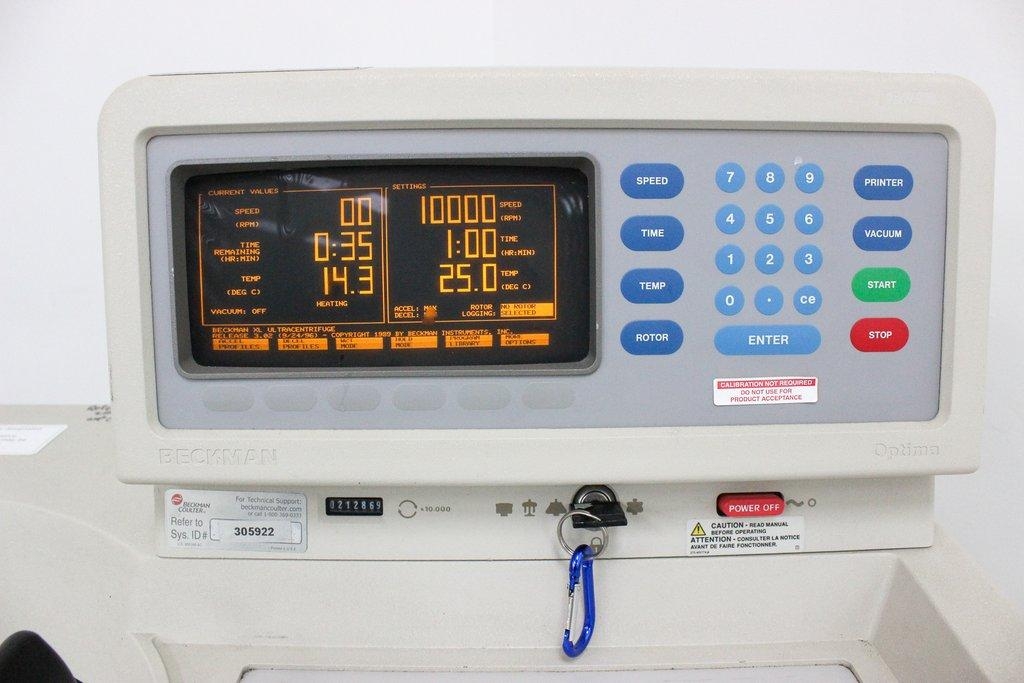Beckman Optima XL-80k Ultracentrifuge Maximum 80000 RPM Efficient Sedimentation