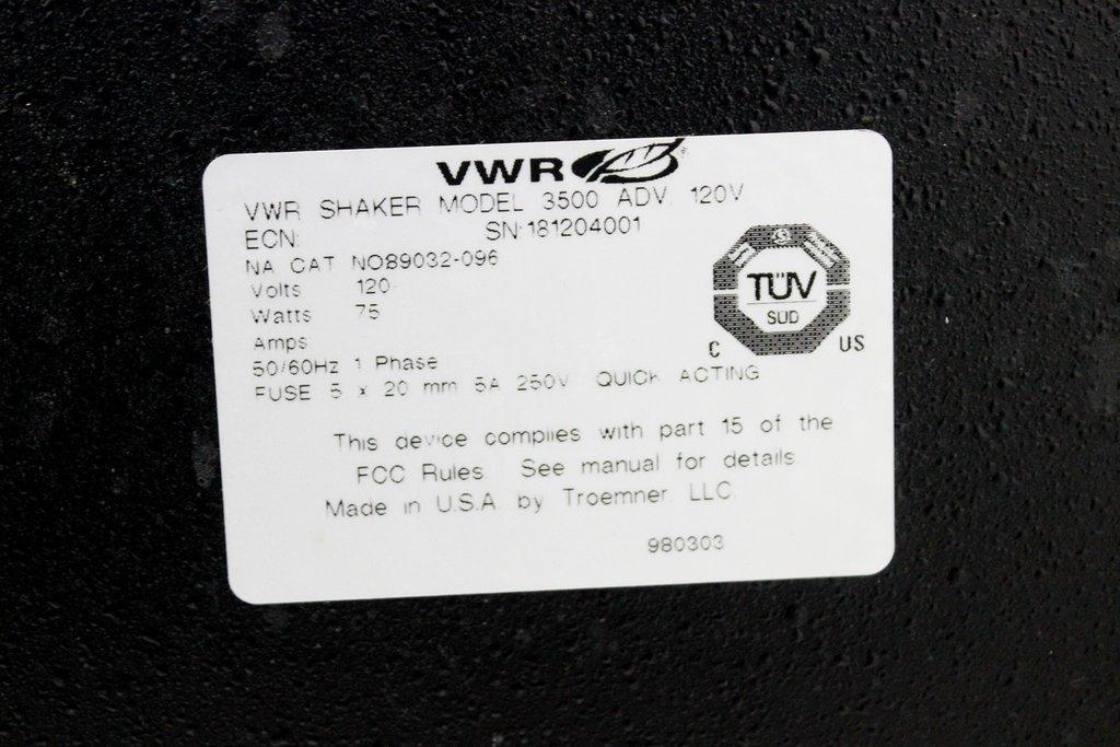 VWR Advanced Digital Shaker 3500 VG Condition 120V 60Hz USA Made