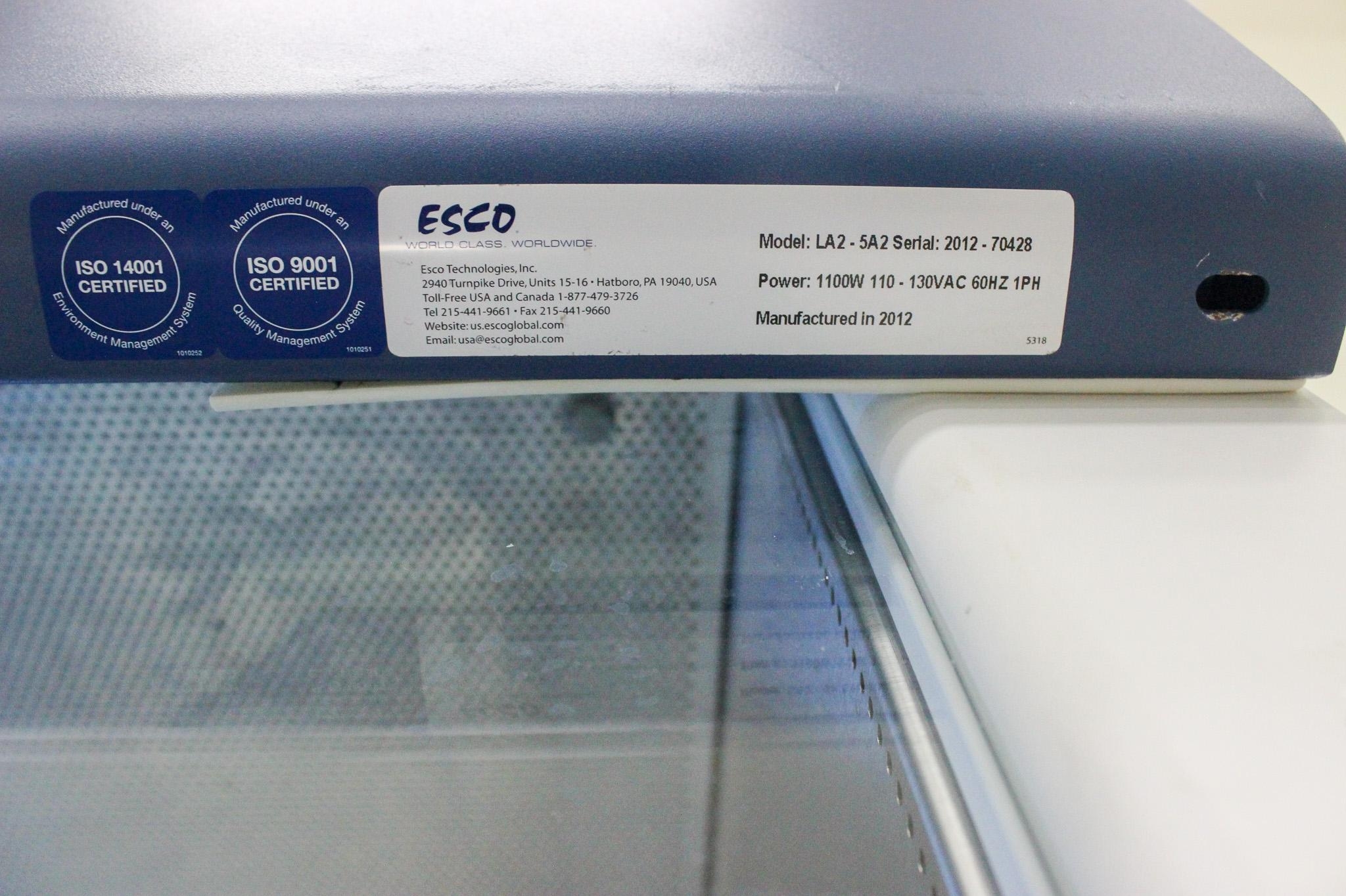 Esco LA2-5A2 Biosafety Cabinet Class II 5ft with ULPA Filtration Tech