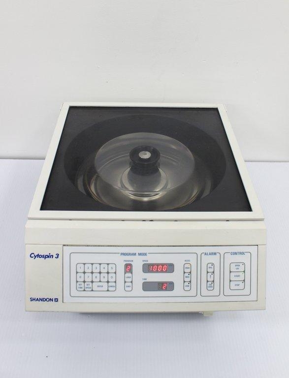 Shandon Cytospin 3 Cytocentrifuge Benchtop with Rotor 100-120V 5000 RPM System