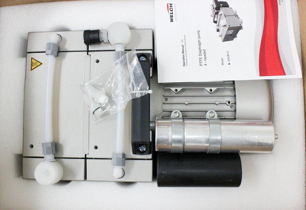 Welch 2052B-01 Diaphragm Pump Chemical Duty PTFE Oil-Free 115V for Labs 2.3 cfm