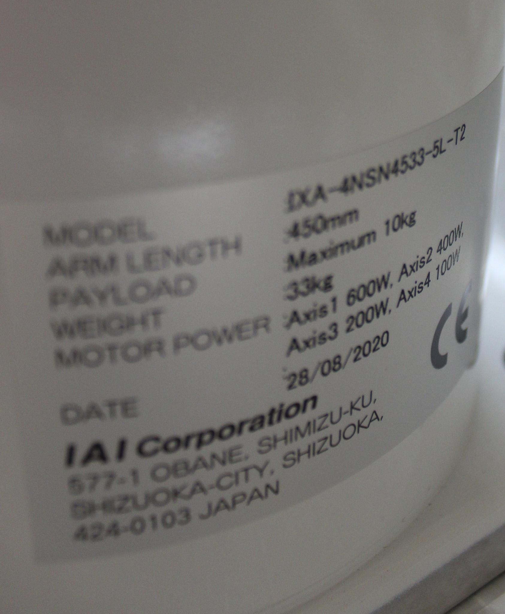 IAI Corporation IXA-4NSN4533-5L-T2 SCARA Robot High-Speed Motion Efficiency