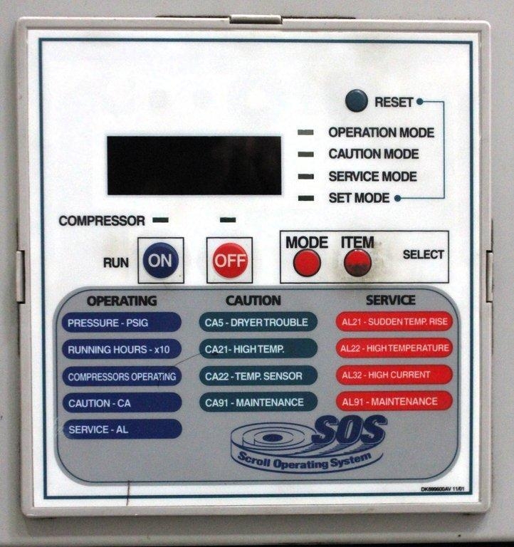 Powerex SEQ200740E Scroll Compressor 20HP 460V 58.8 SCFM Clean Air