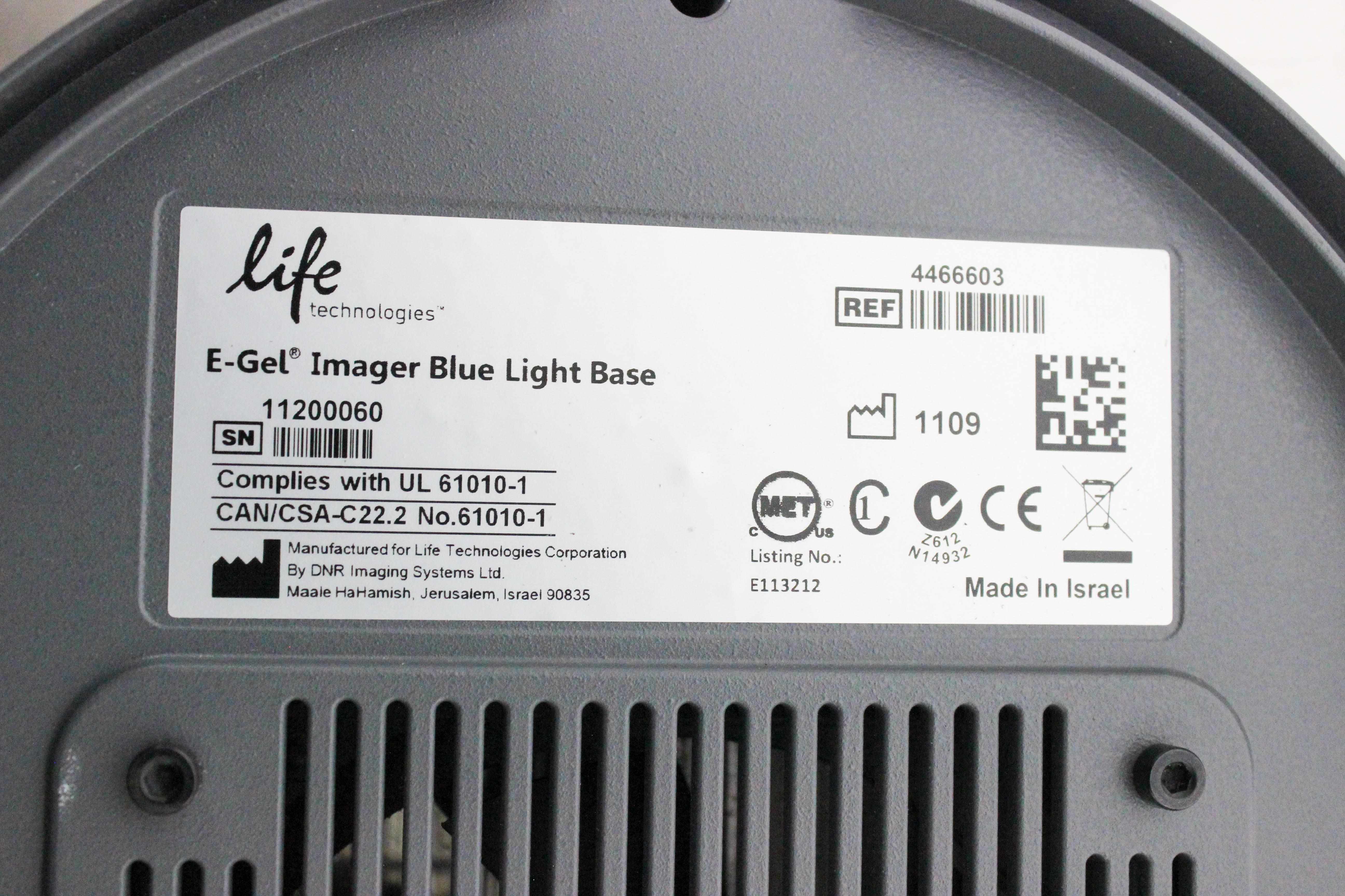 Life Technologies E-Gel Imager Camera Hood with Light Base, 1.3MP Camera