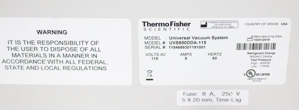 Thermo Savant SPD140DDA SpeedVac UVS850DDA Vacuum Concentrator System