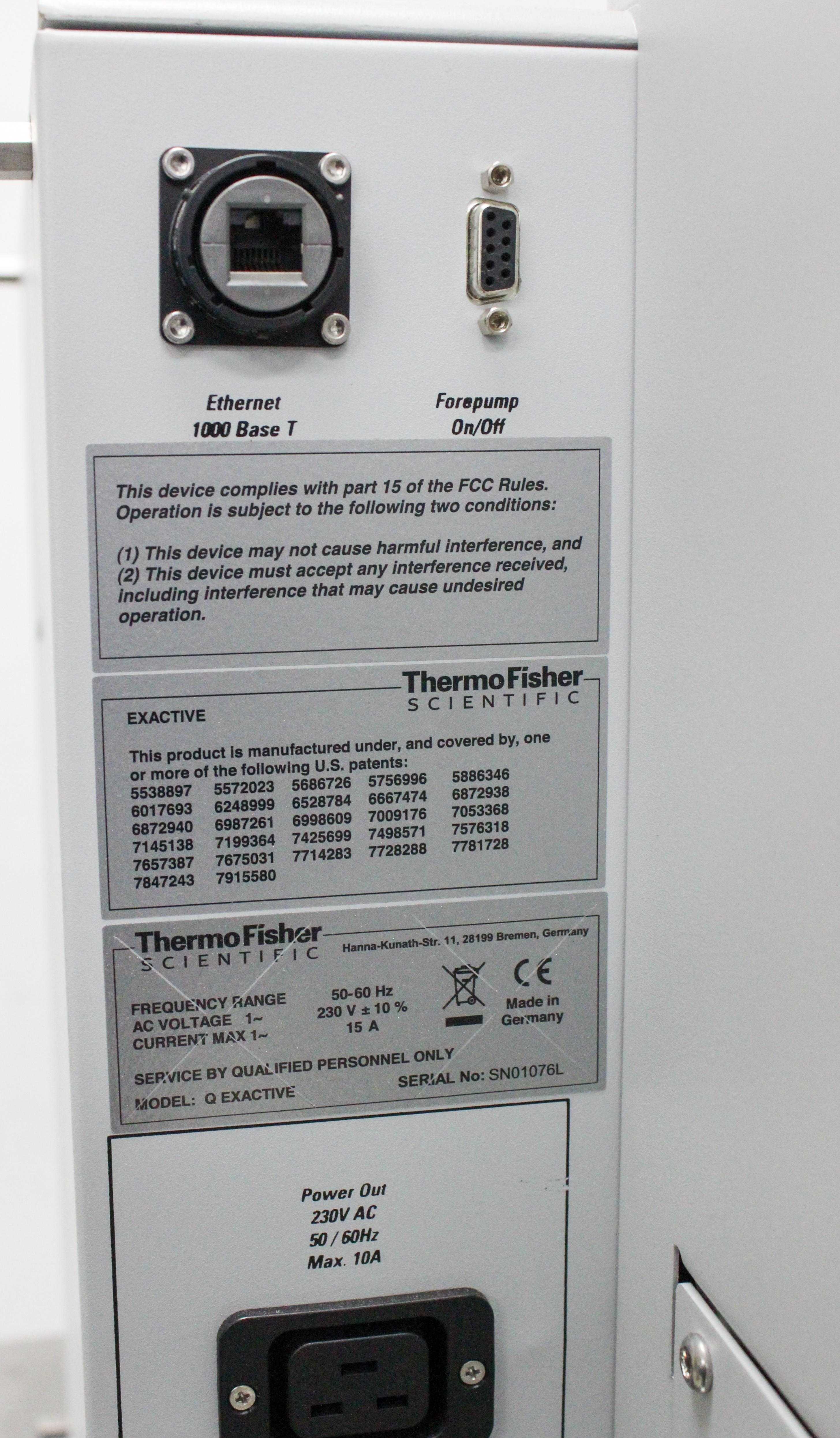 Thermo Q Exactive Mass Spectrometer LC-MS/MS Accurate Mass Data