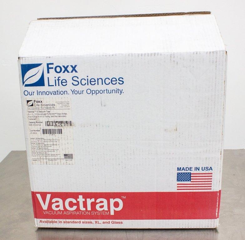 Foxx Vactrap G Vacuum Trap System 3L Glass Bottles GL45 Cap Lab Use