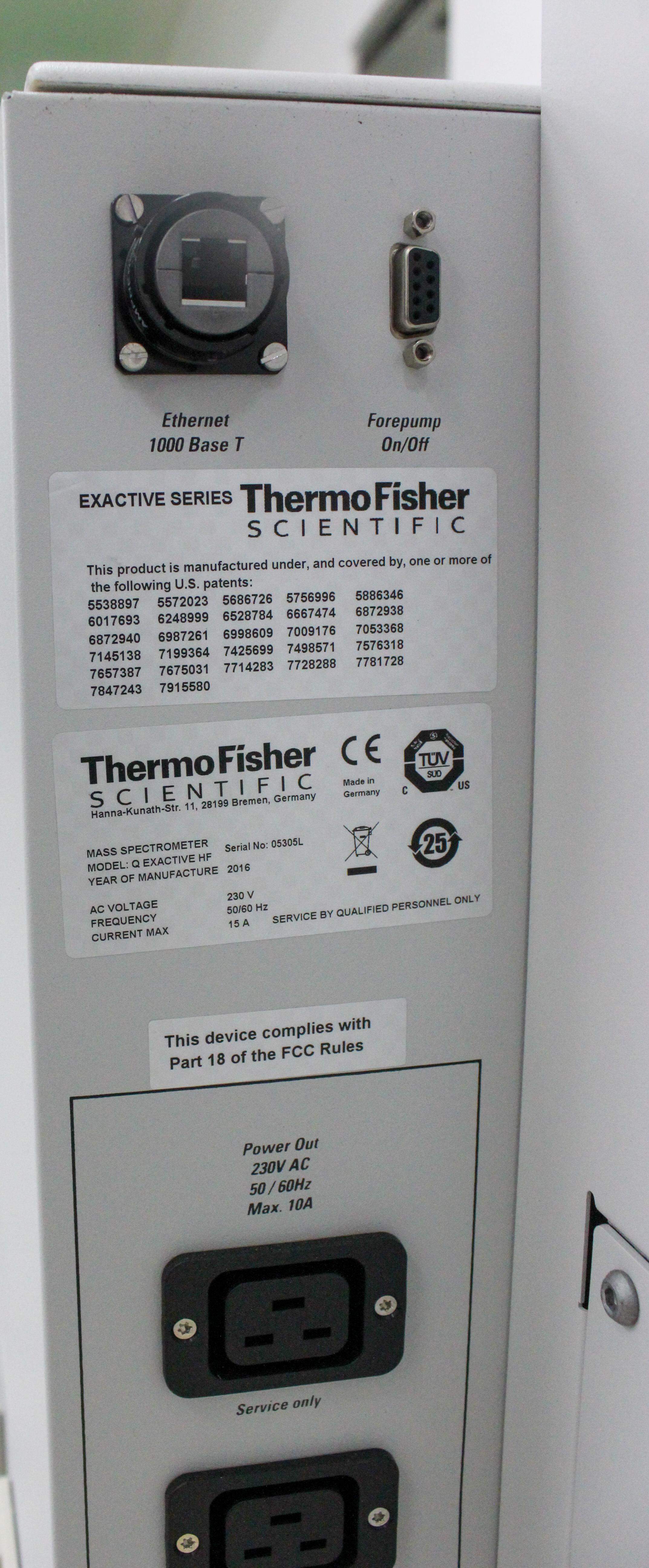 Thermo Q Exactive HF LC MS Mass Spectrometer High Speed Low Noise System