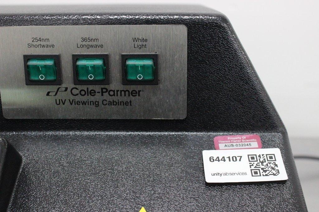 Cole Parmer UV Viewing Cabinet Lab Hood 9762110 254/365nm Fair Condition