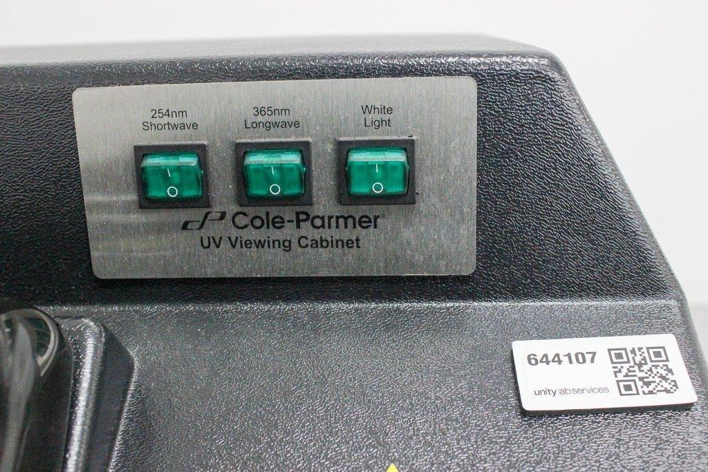 Cole Parmer UV Viewing Cabinet Lab Hood 9762110 254/365nm Fair Condition