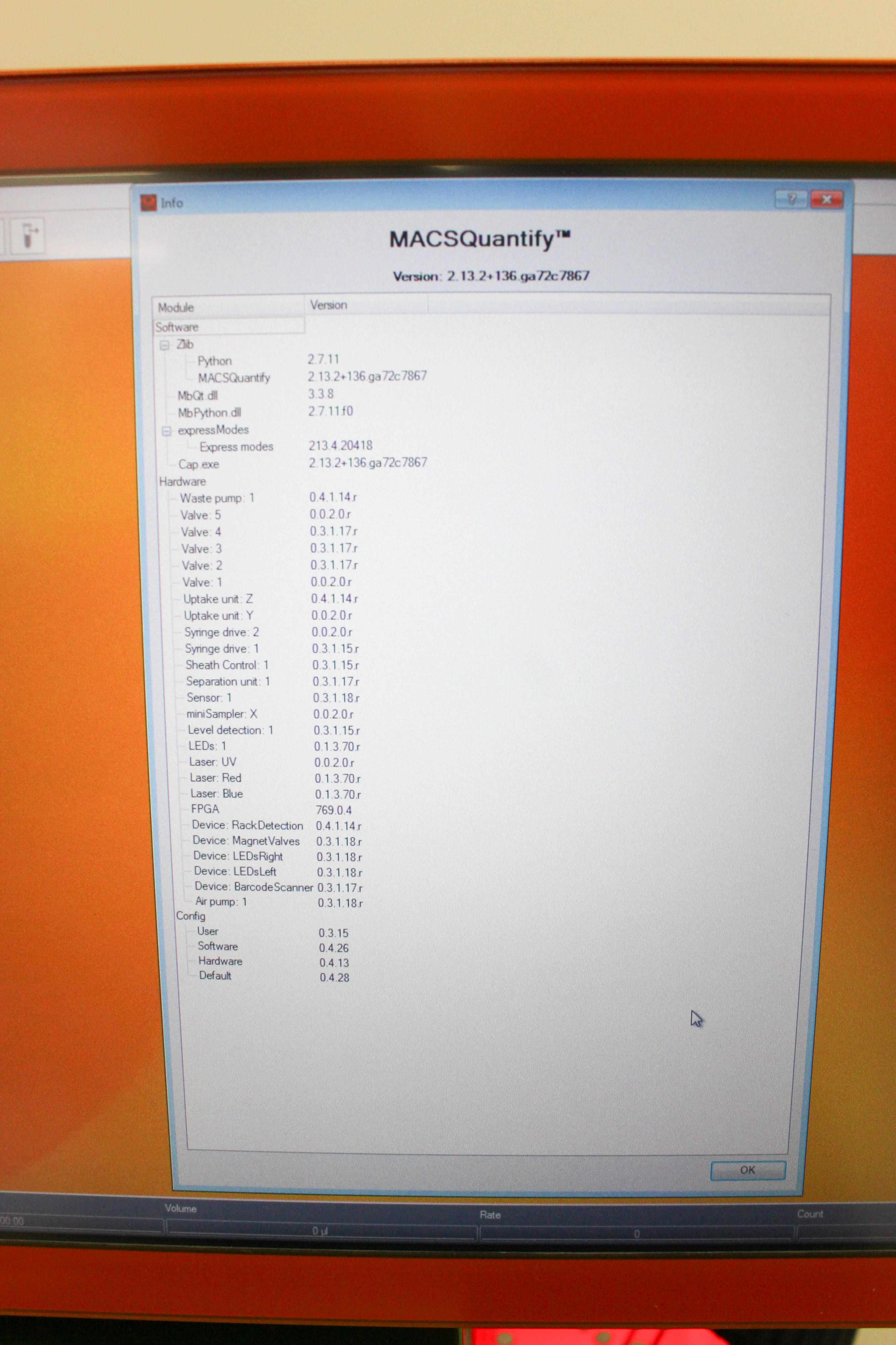 Miltenyi MACSQuant Analyzer 16 Flow Cytometry 16 Optical Parameters