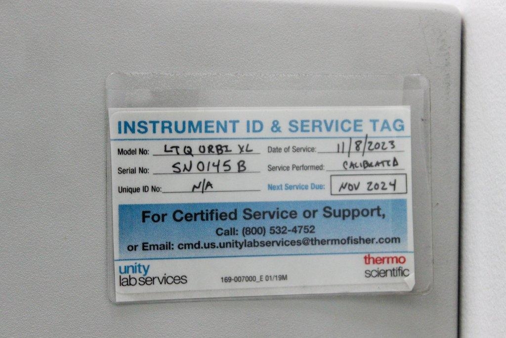 Thermo Scientific LTQ Orbitrap XL & LTQ XL ETD Mass Spectrometer Fair