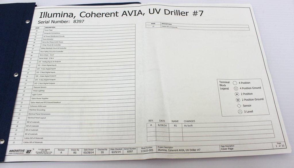 ILT 119225-005 Laser Ultraviolet Workstation for Precision UV Ablation 230V