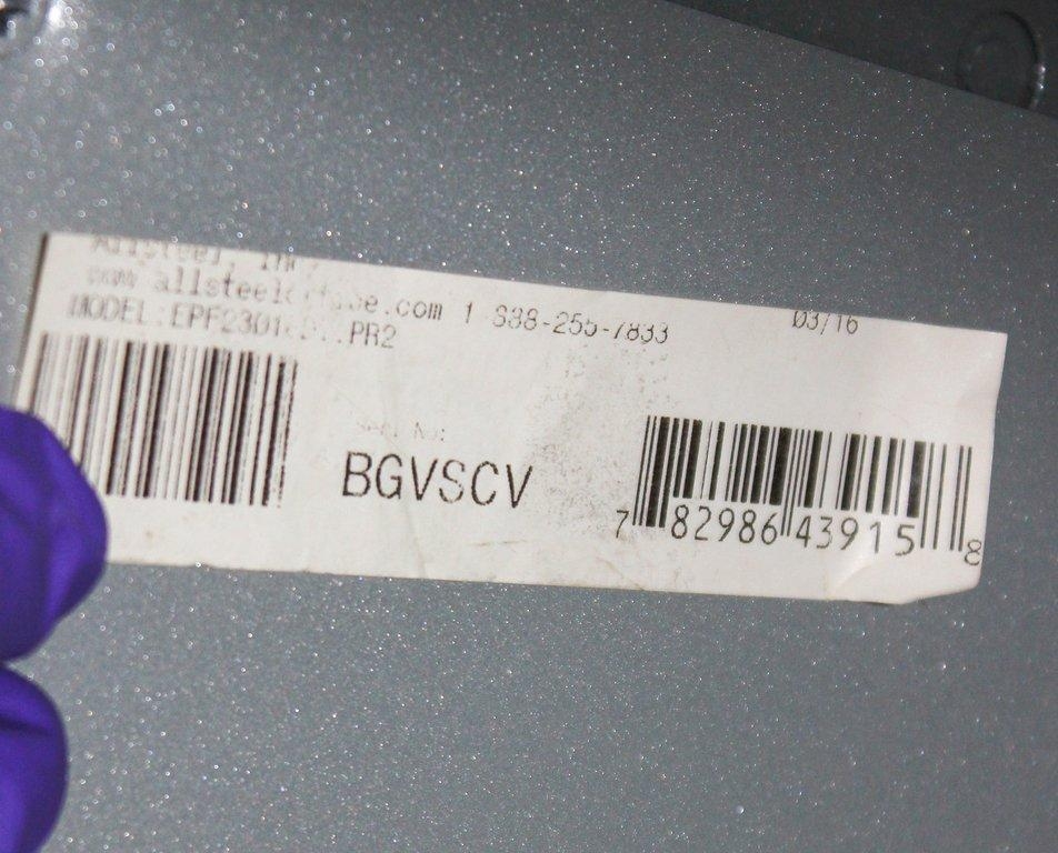 Allsteel model: EPF2301ED1PR2 BGVSV Storage Cabinet Steel Double Door