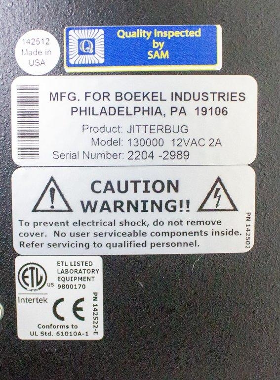 Boekel Jitterbug 130000 Incubator Shaker ELISA PCR 40C Temp Range