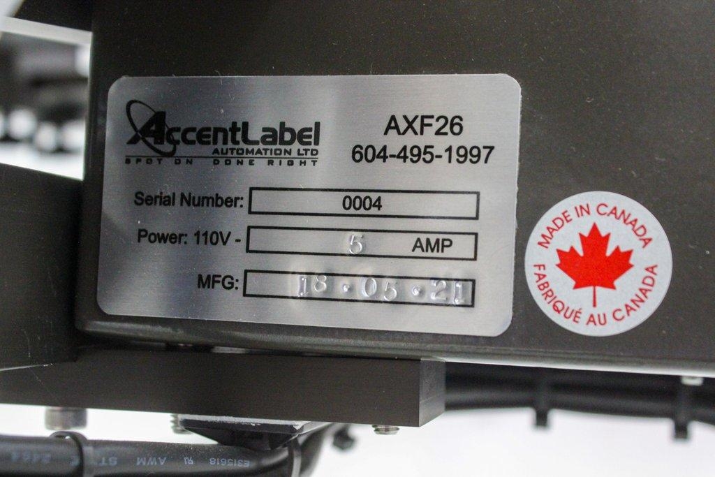 Accent AXF26 Automatic Feeder   Made 2021 120V 60Hz  