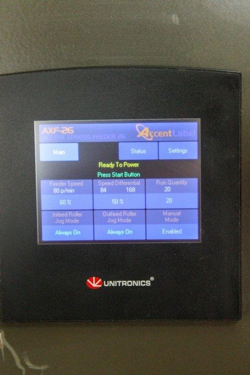 Accent AXF26 Automatic Feeder   Made 2021 120V 60Hz  