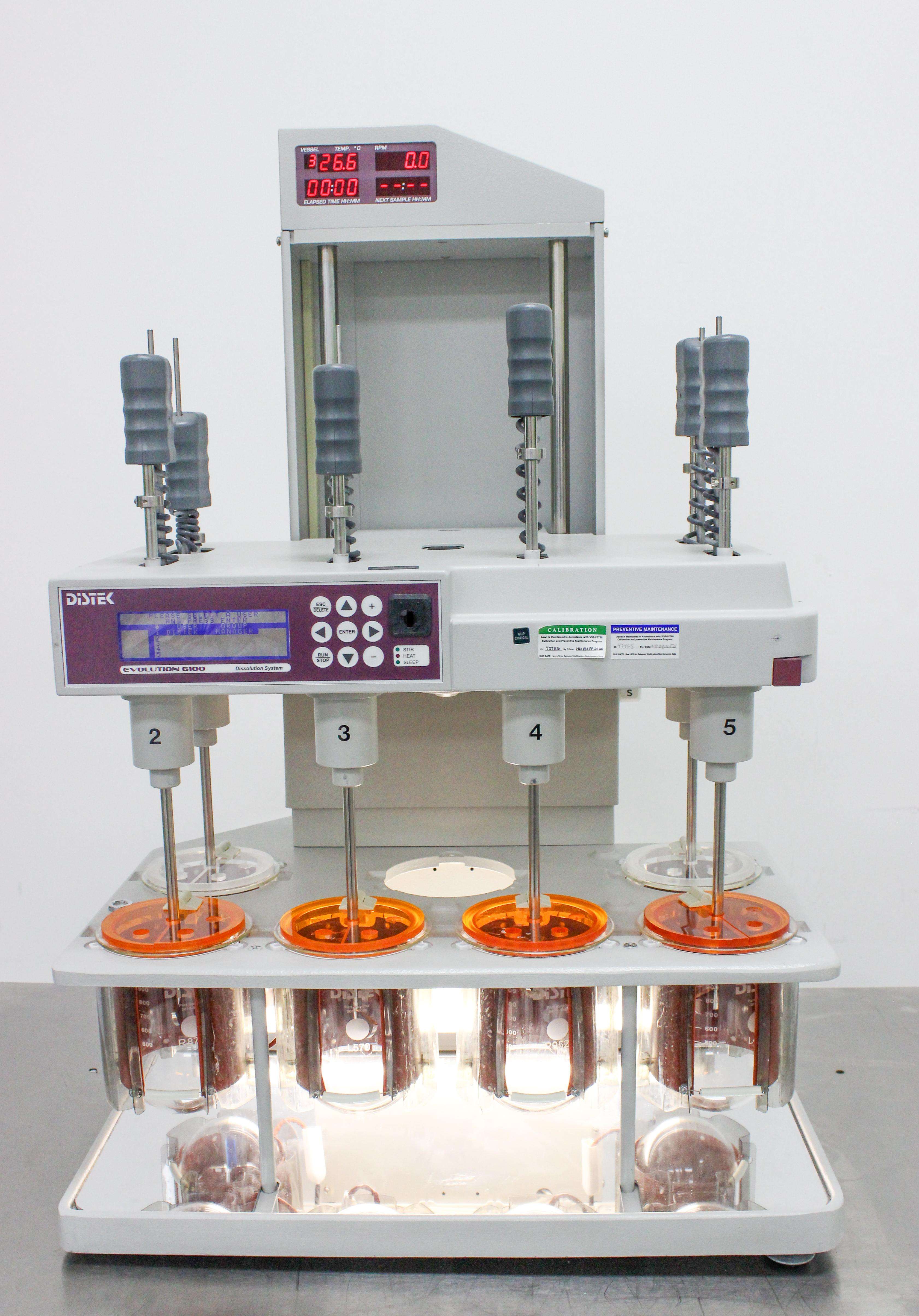 Distek Evolution 6100 Bathless Dissolution System with Temperature Control