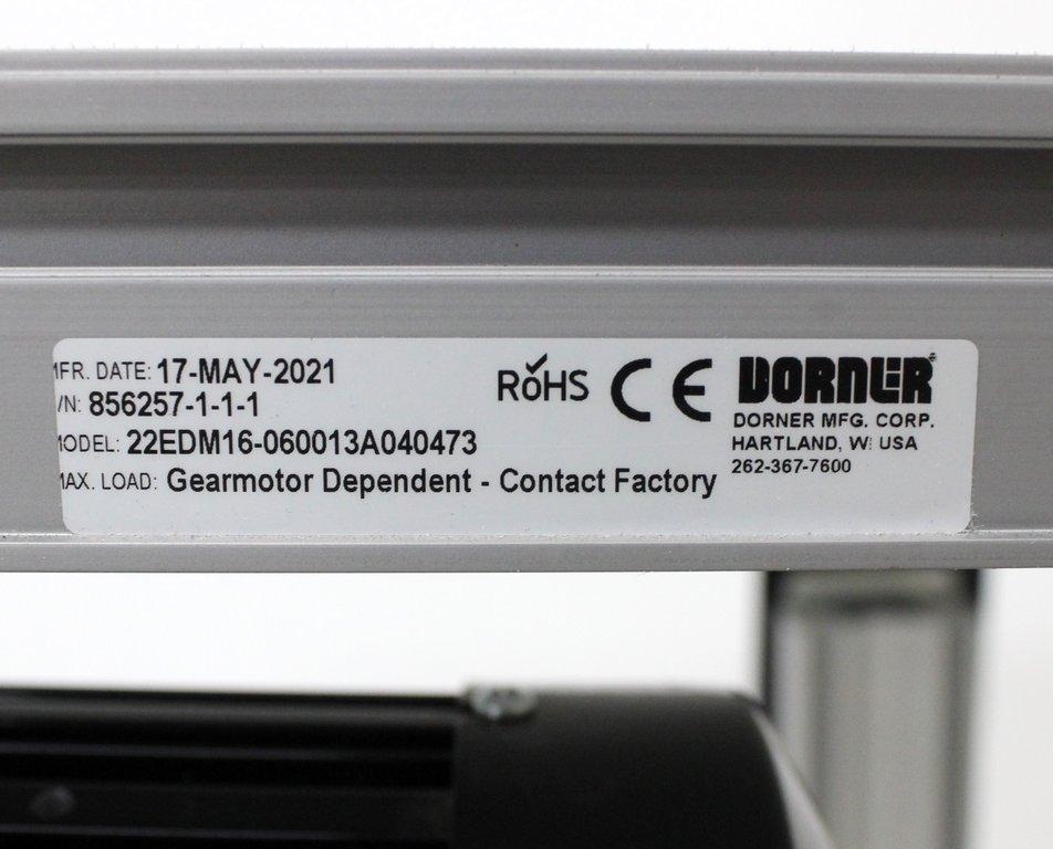 Dorner 22EDM16 Conveyor System with Inverter Drive Controller Gear Reducer