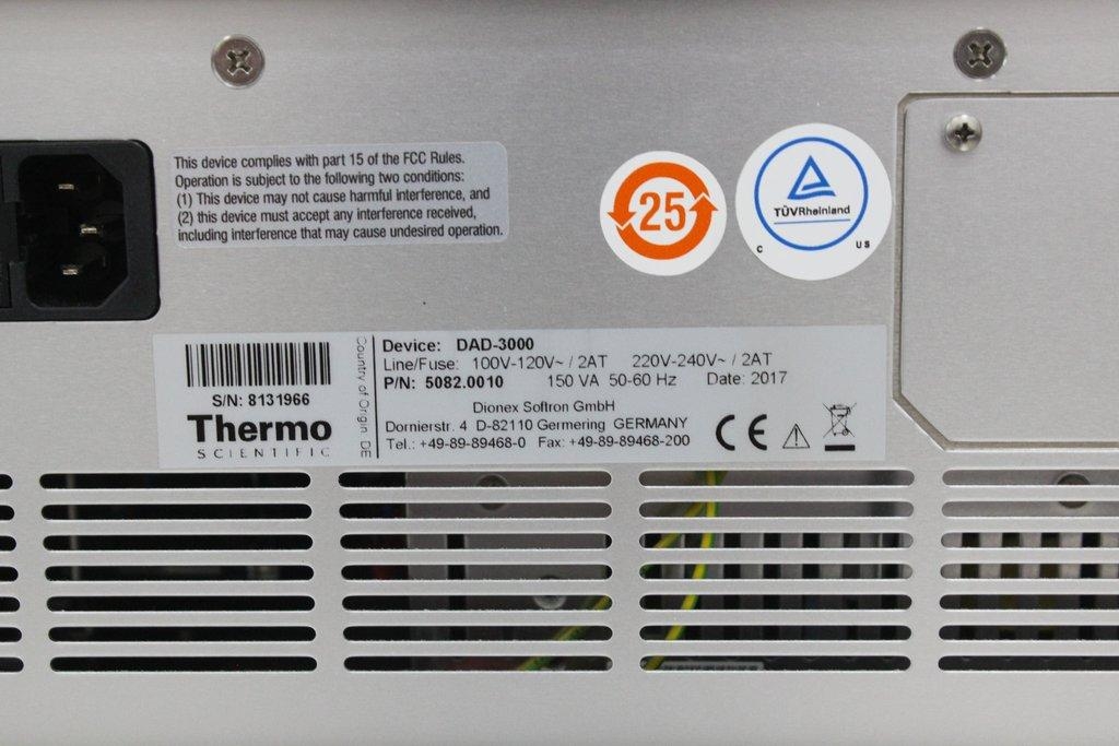 Thermo Dionex UltiMate 3000 HPLC System DAD Pump Autosampler Column Oven 2017 RS