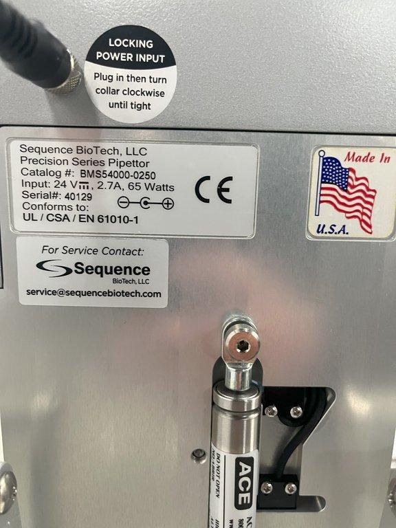 Sequence Biotech Precision Pipettor Liquid Handling Pipettor 250ul