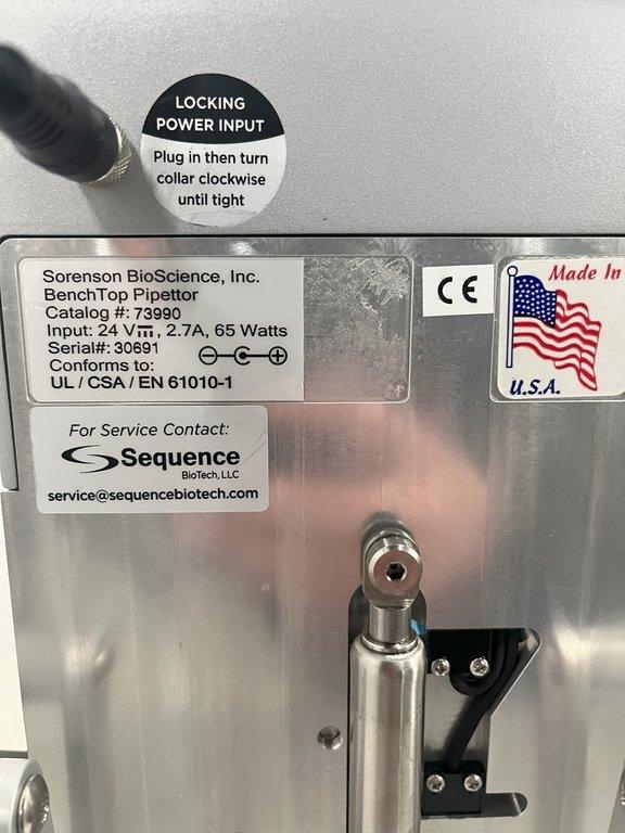 Sequence Precision Series Pipettor 250ul Liquid Handling Pipettor Powers On Functions