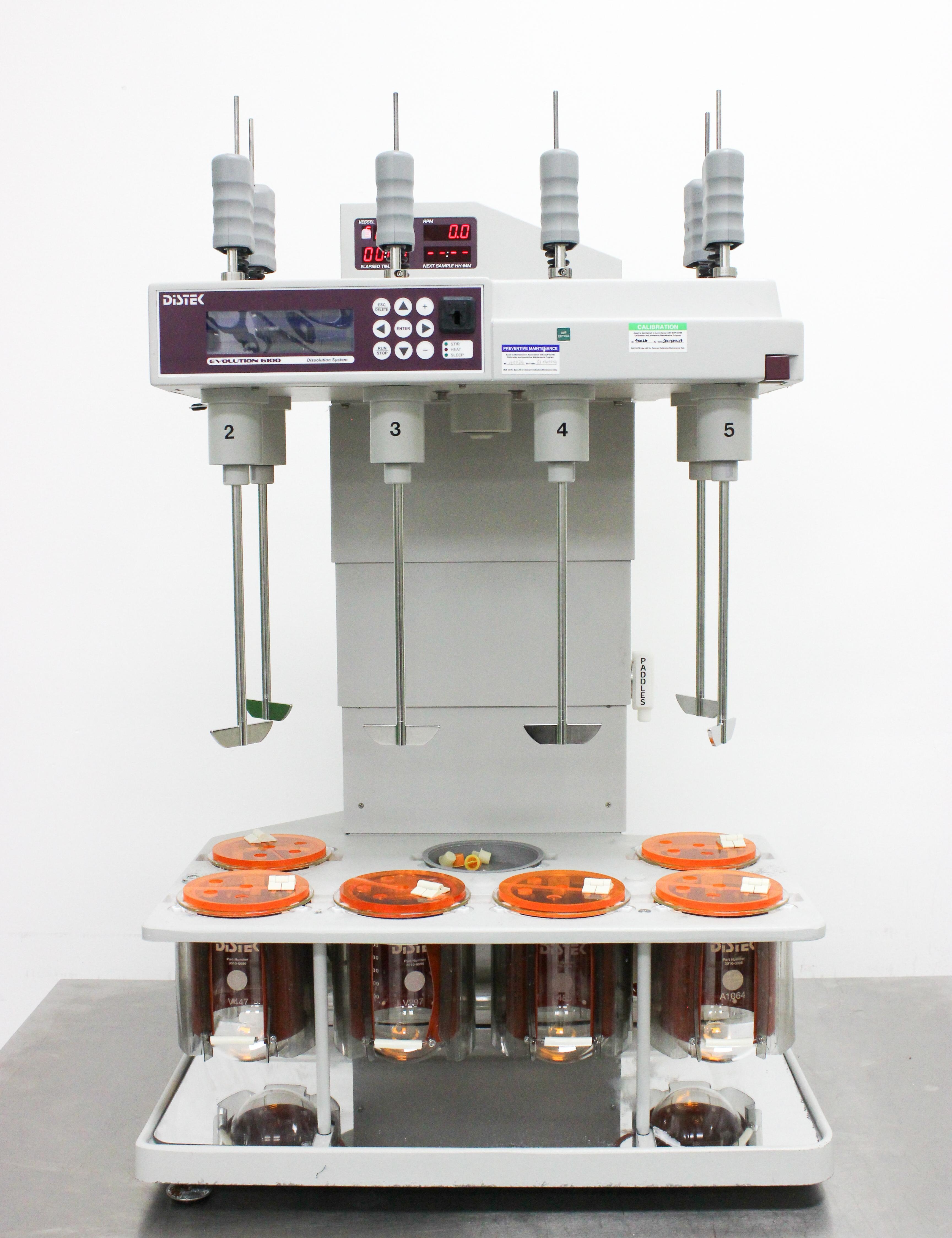 Distek Evolution 6100 Laboratory Chemistry Dissolution System Bathless Tech