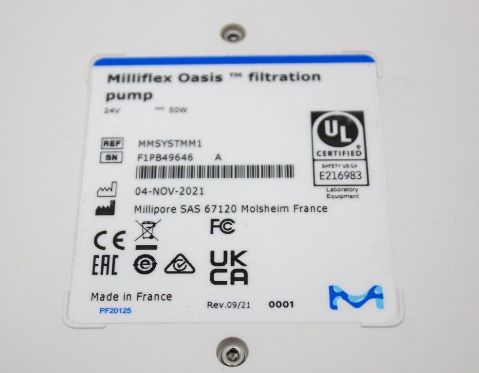Millipore MMSYSTMM1 Milliflex Oasis Filtration Pump 120V 50Hz/60Hz USA