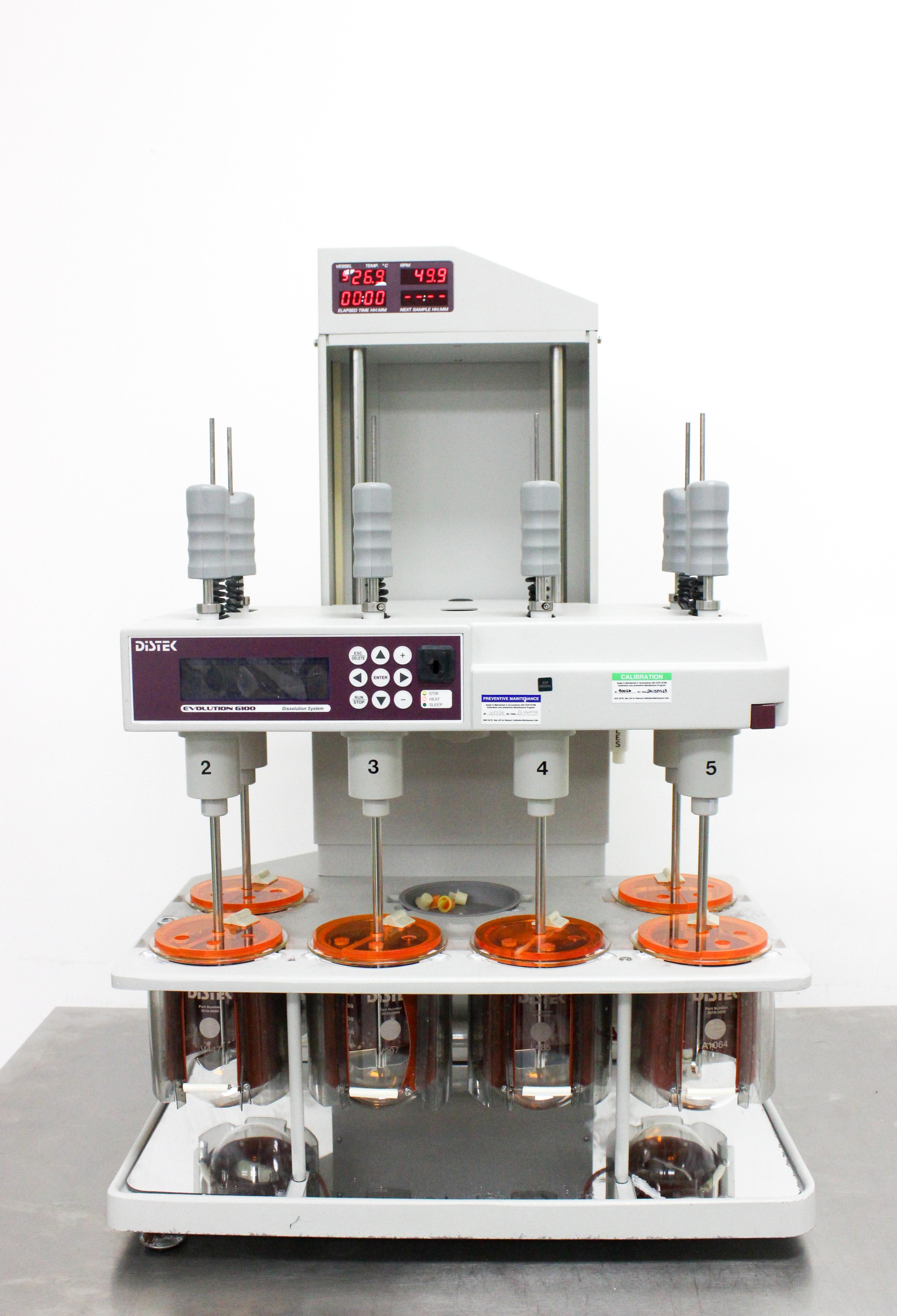Distek Evolution 6100 Laboratory Chemistry Dissolution System Bathless Tech