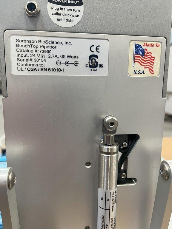 Sorenson Benchtop Pipettor Model 73990 20ul Semi-Automated Liquid Handling