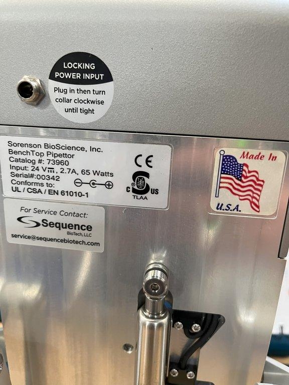 Sorenson Benchtop Pipettor 73990 Semi Automated 250µL Pipetting System
