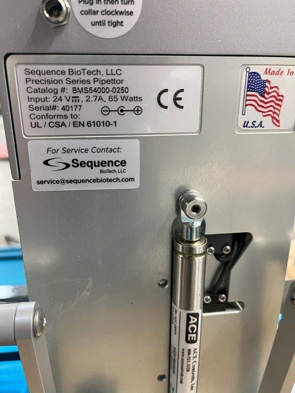 Sequence 73990 Benchtop Pipettor Semi Automated 250μL Life Science Lab Device