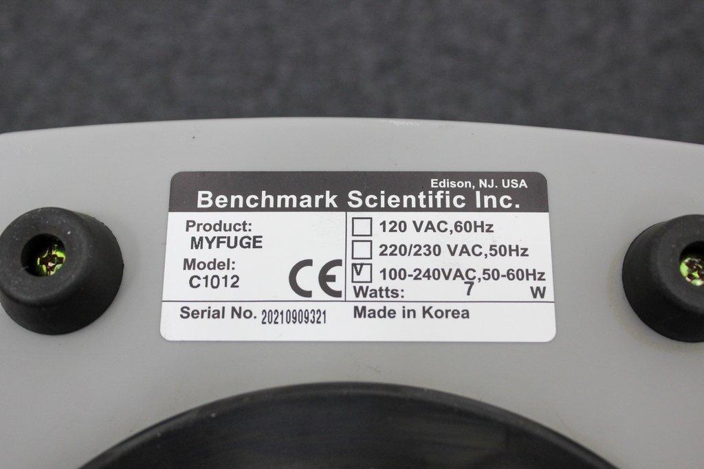 Benchmark Scientific C1012 Centrifugation Microcentrifuge 7000 RPM 12 place 2mL