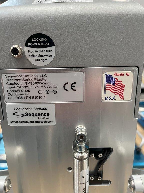 Sequence Biotech Precision Pipettor for Liquid Handling Good Condition