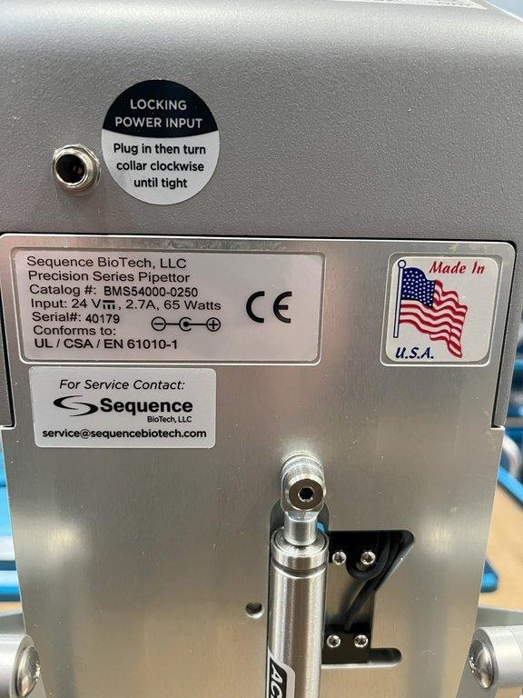 Sequence Precision Series Pipettor 250uL Liquid Handling Good Condition Lab