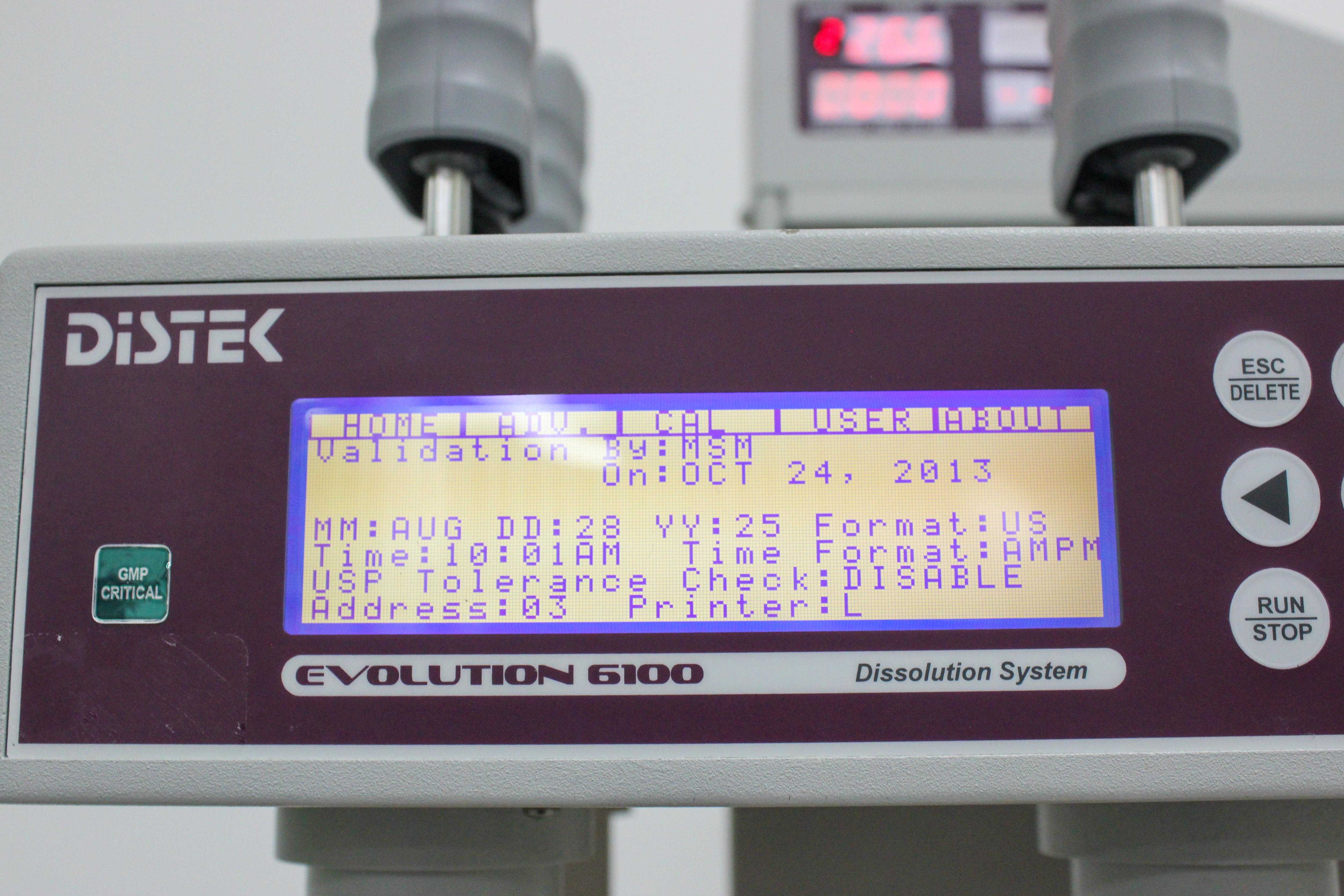 Distek Evolution 6100 Chemistry Dissolution System Bathless 7 Vessels 350 RPM