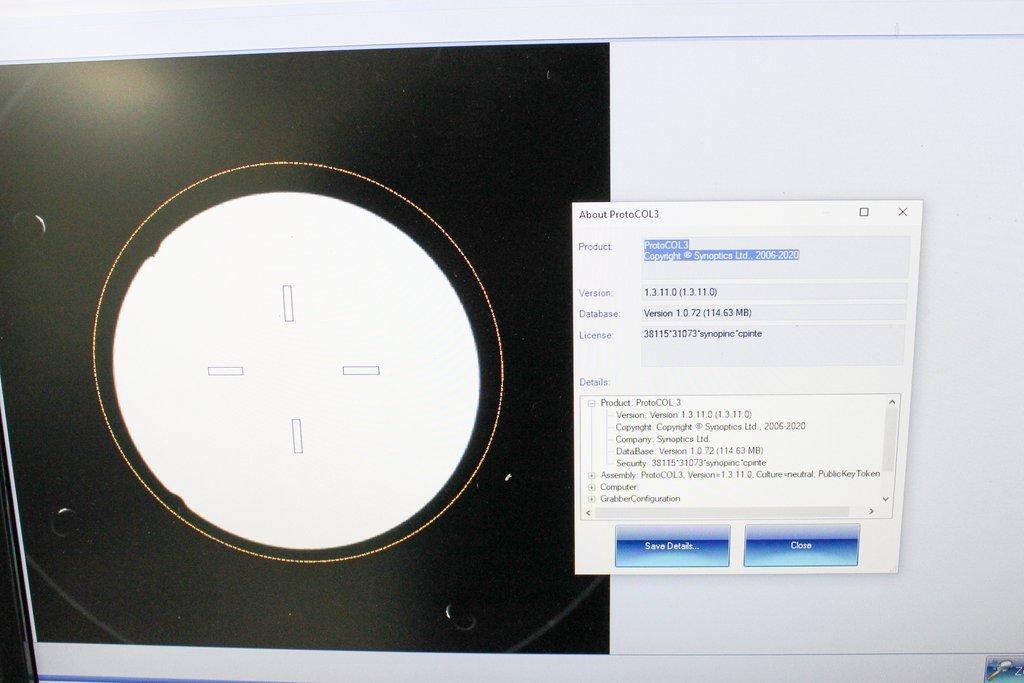 Synbiosis ProtoCOL3 Colony Counter Zone Measure Automatic Software