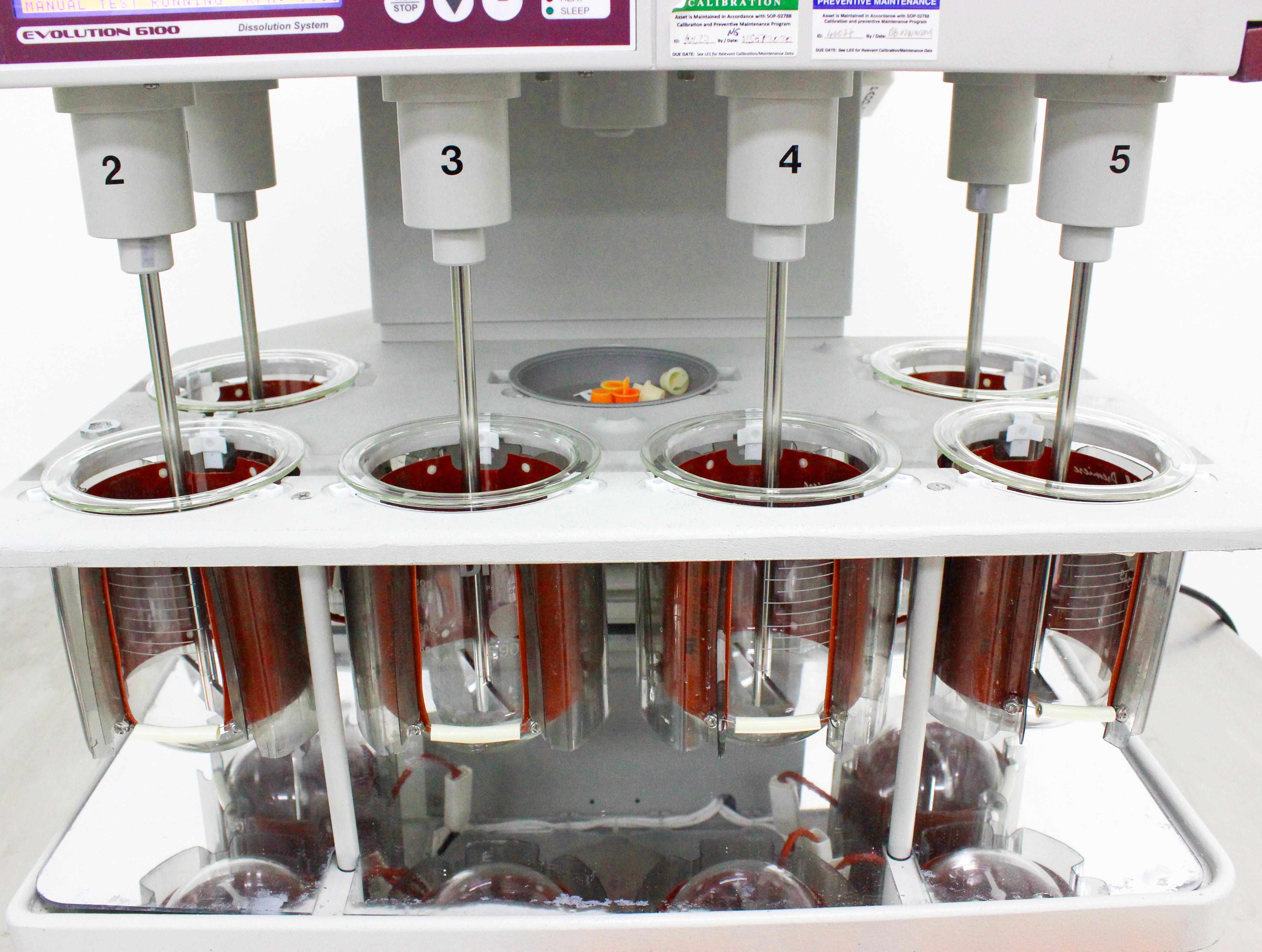 Distek Evolution 6100 Chemistry Dissolution System Bathless 7 Vessels 350 RPM