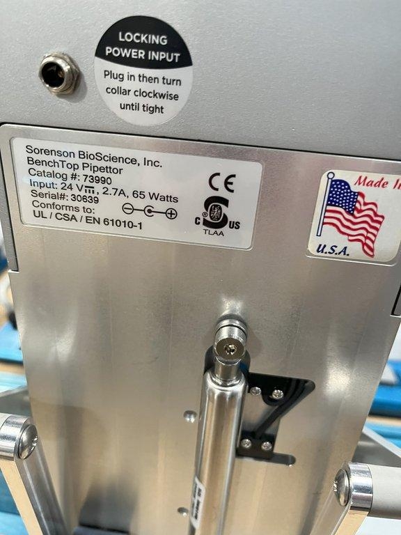 Sorenson 73990 Benchtop Pipettor Liquid Handling Functional 20ul Volume