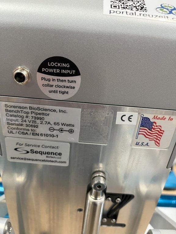 Sorenson 73990 Semi Automated Pipettor Benchtop 20uL Functioning Used