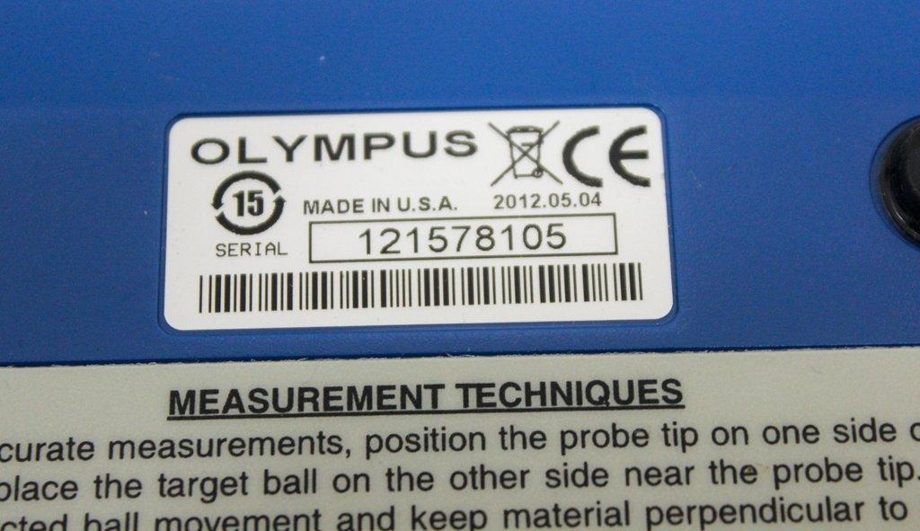 Olympus Magna-Mike 8500 Thickness Gage Hall Effect Model 801PR with Probe