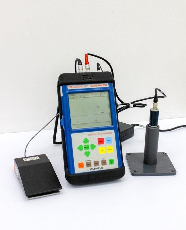 Olympus Magna-Mike 8500 Thickness Gage Hall Effect Model 801PR with Probe