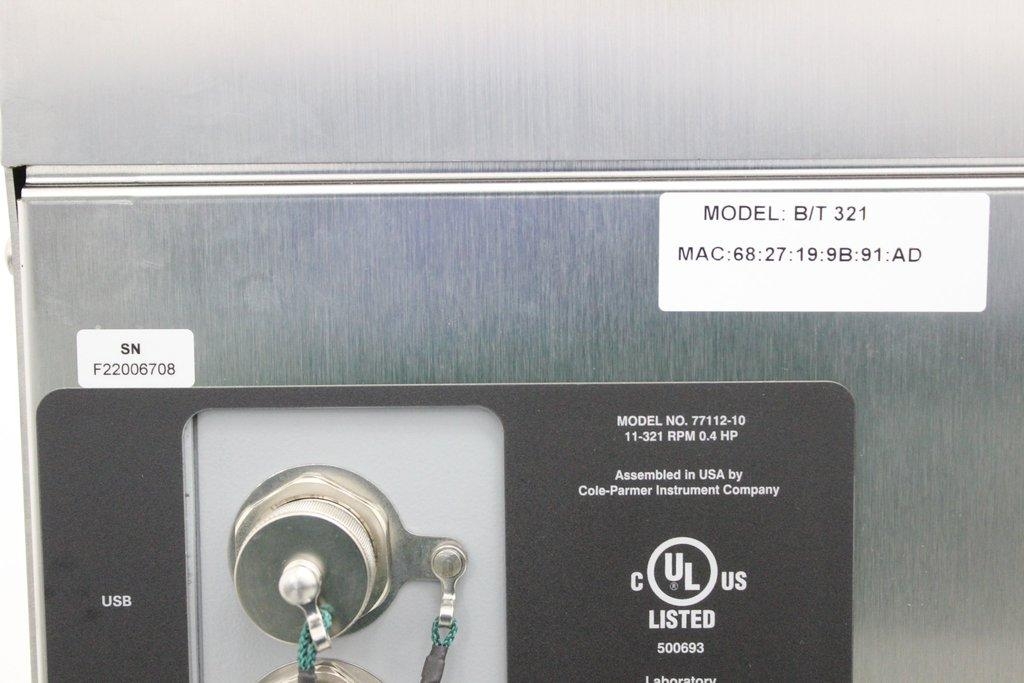 MasterFlex 77112-10 Peristaltic Pump High-Capacity 42LPM, 11-321 RPM, IP66