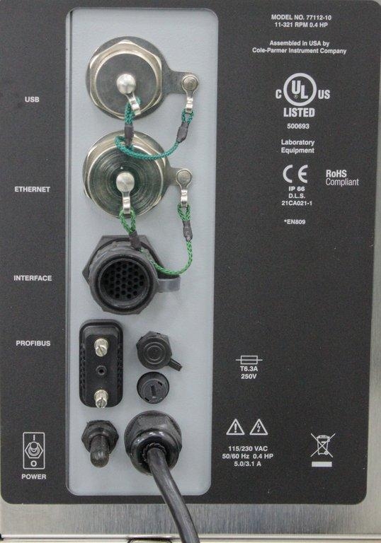 MasterFlex 77112-10 Peristaltic Pump High-Capacity 42LPM, 11-321 RPM, IP66