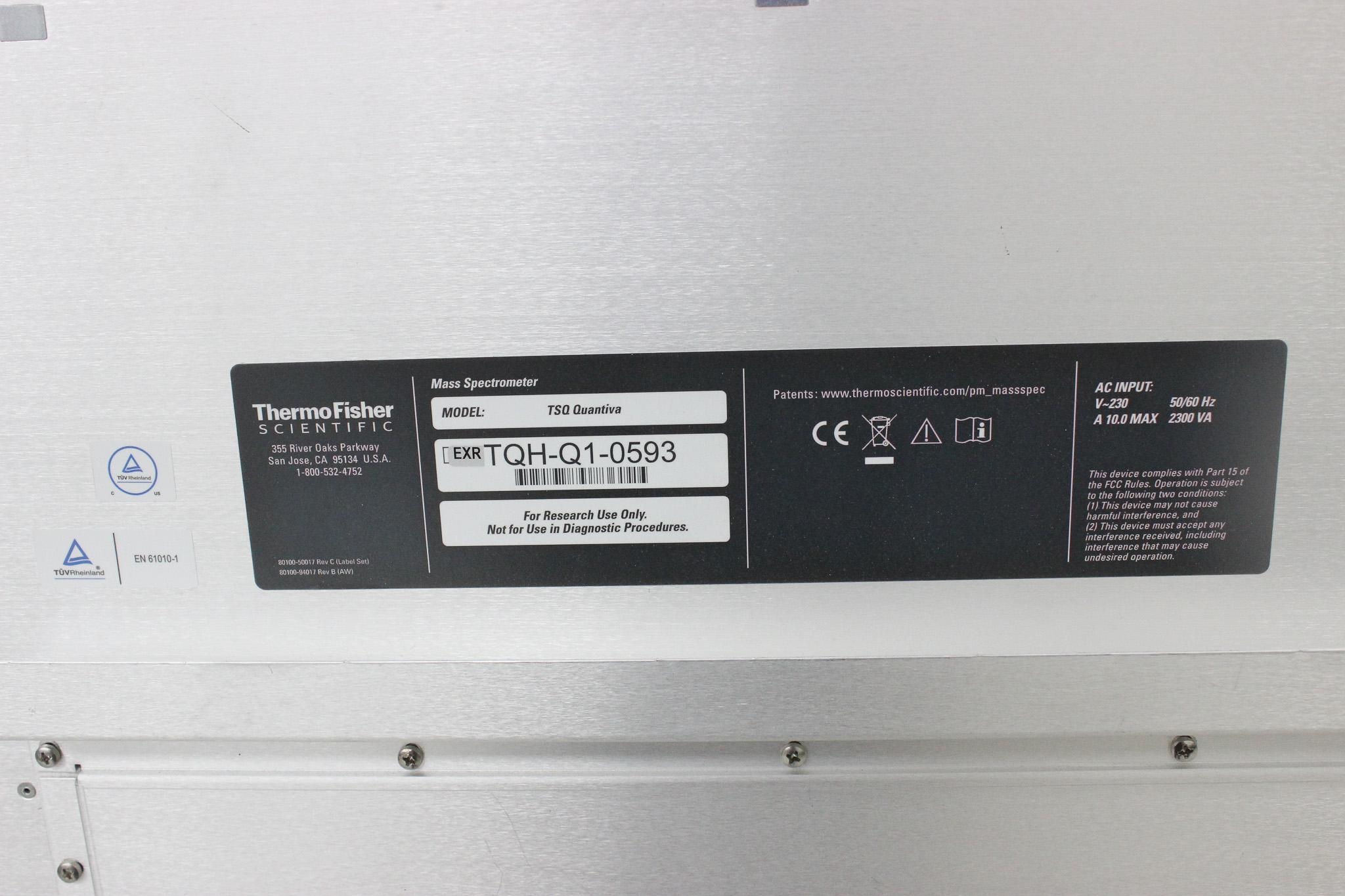 Thermo Scientific TSQ Quantiva Mass Spectrometer Triple Quadrupole