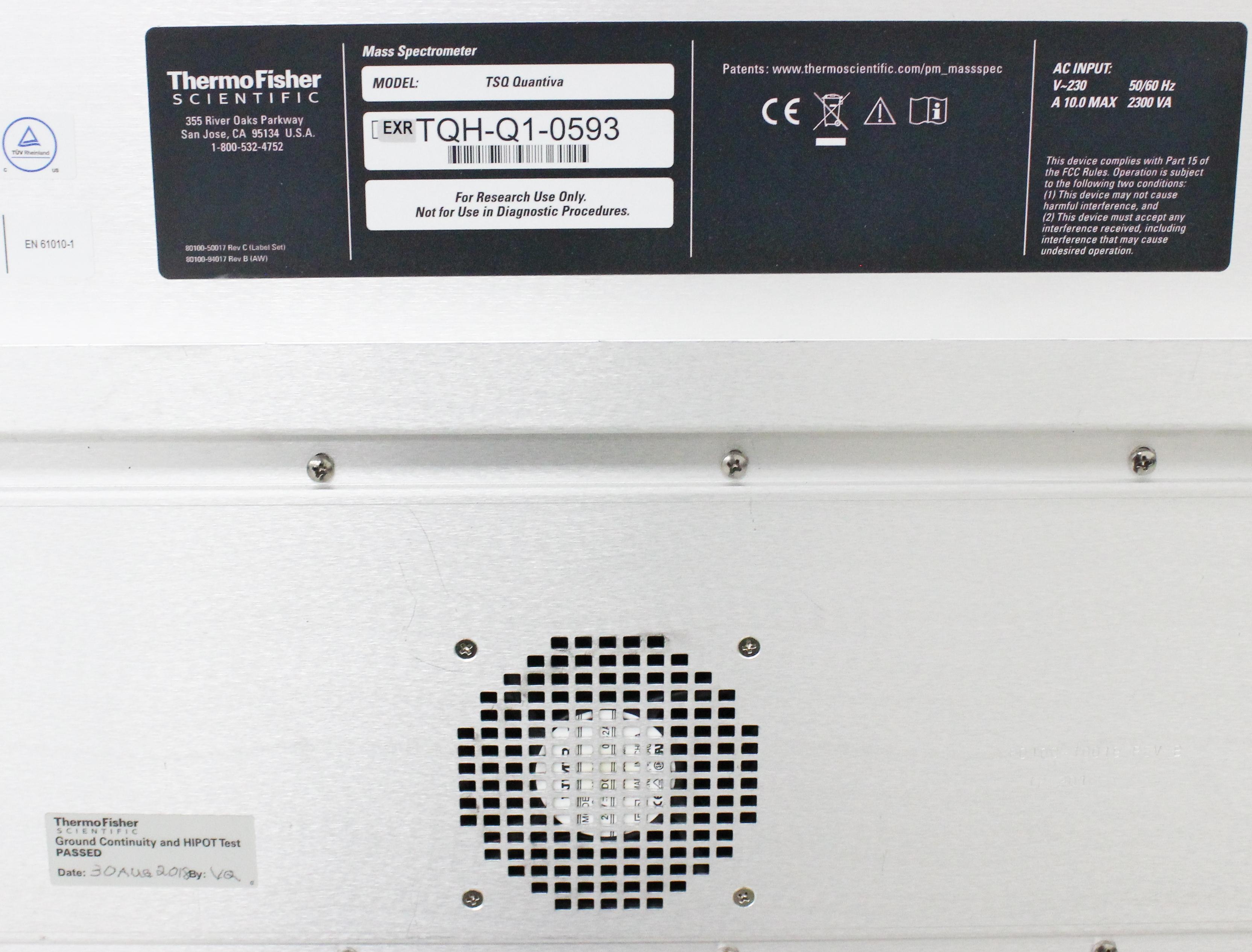 Thermo Scientific TSQ Quantiva Mass Spectrometer Triple Quadrupole