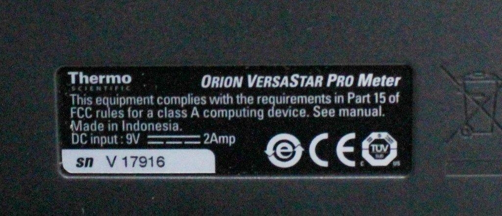 Thermo Orion VersaStar Pro Meter Lab Benchtop Min pH Max ORP Temp Measure