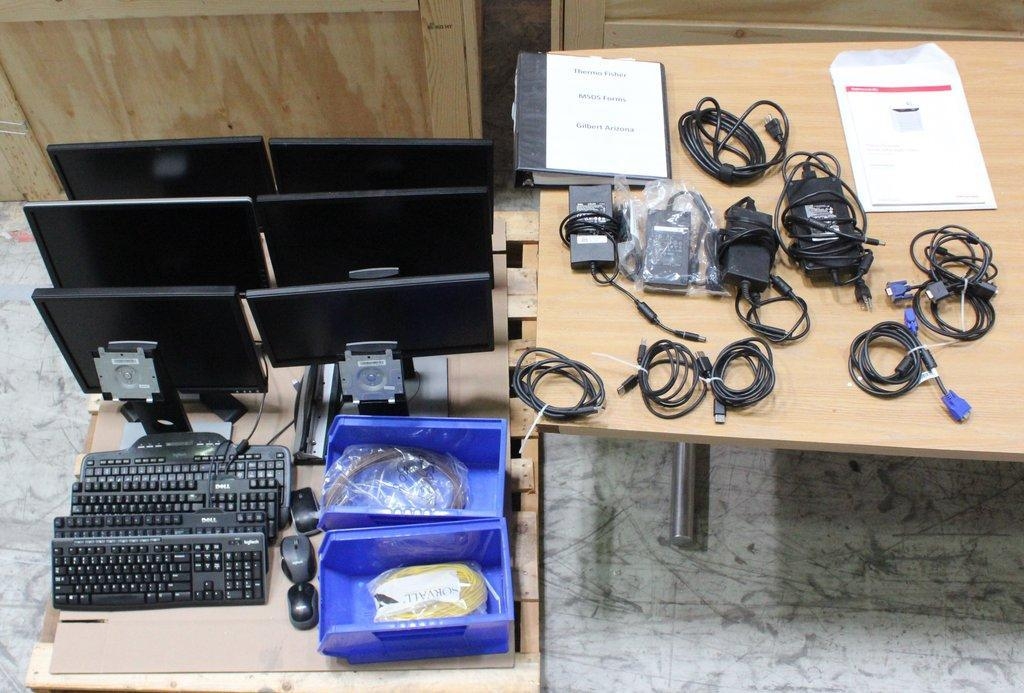 Misc. Monitors Keyboards Parts Computer Accessories Pallet Includes Hardware