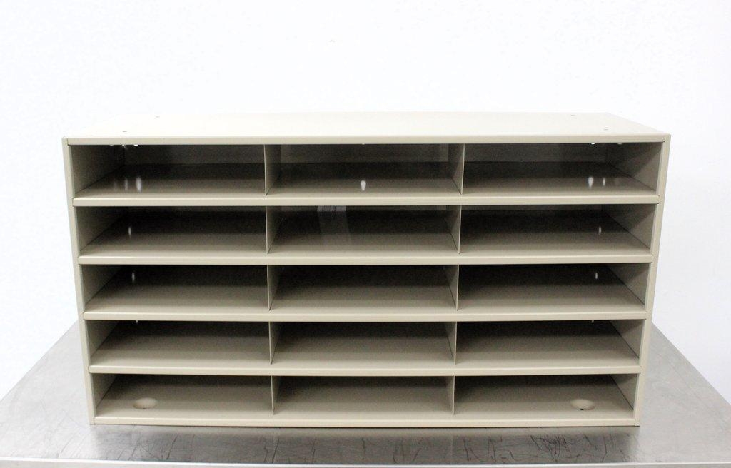 Durham 434-75 Facility Storage Rack 15 Openings Powder Coated Gloss Finish