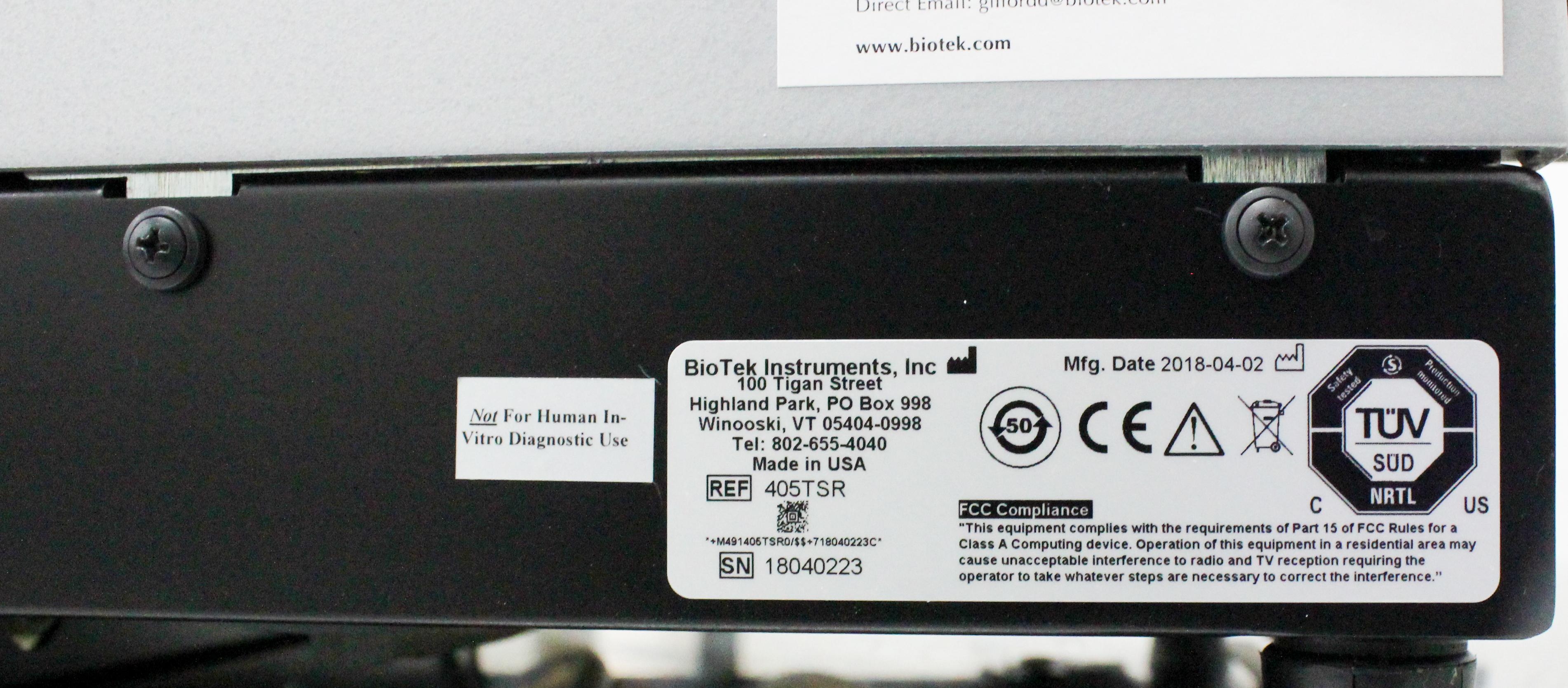 Agilent BioTek 405 TS Microplate Washer with Touchscreen & Welch Pump